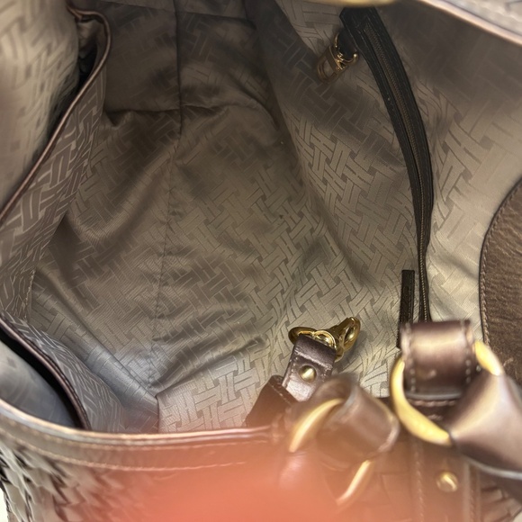 Cole Haan large Genevieve woven leather bag copper - Picture 14 of 15